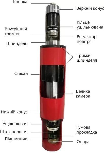 Газліфт металевий AG-02 Чорний 900104 фото