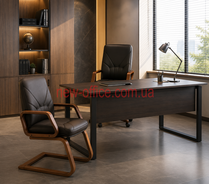 Крісло конференційне Менеджер (Manager) EXTRA CF LB LE-Шкіра натуральна 700201 фото