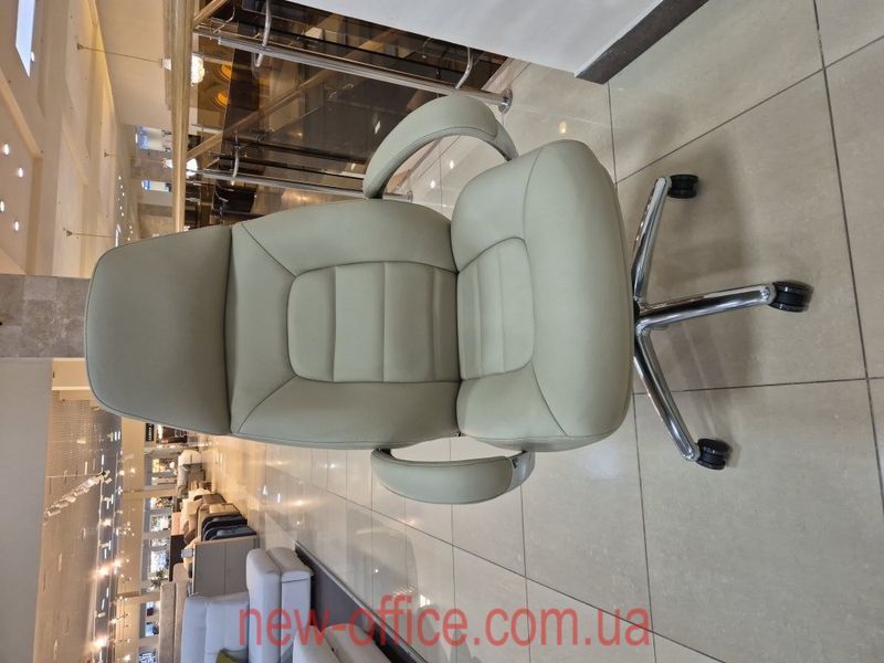 Крісло керівника VIP F181 BIEL Шкіра Бежева 100115 фото