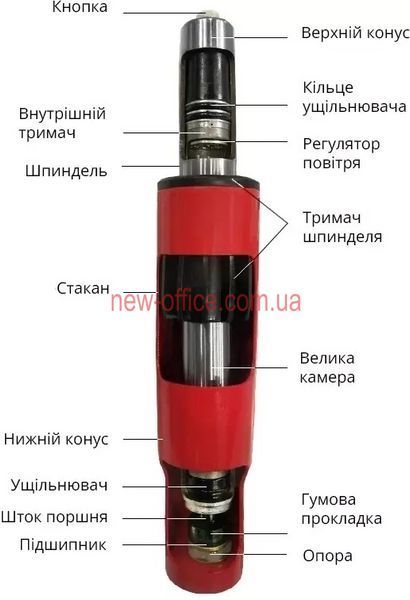 Газліфт металевий AG-01 Чорний 700505 фото