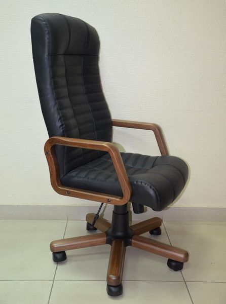 Крісло Атлант (Atlant) Extra Anyfix LE-A Шкіра люкс Чорна 700110 фото