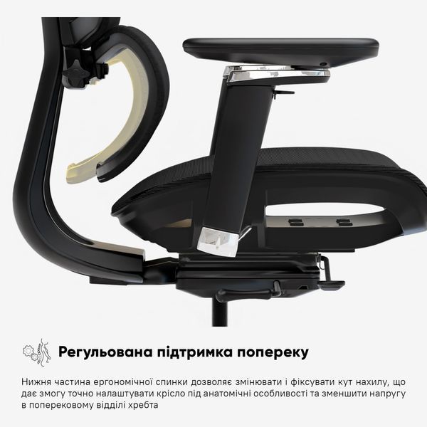 Крісло Mealux S4 Air Black Сітка Чорна 600129 HF-S4 M/B фото