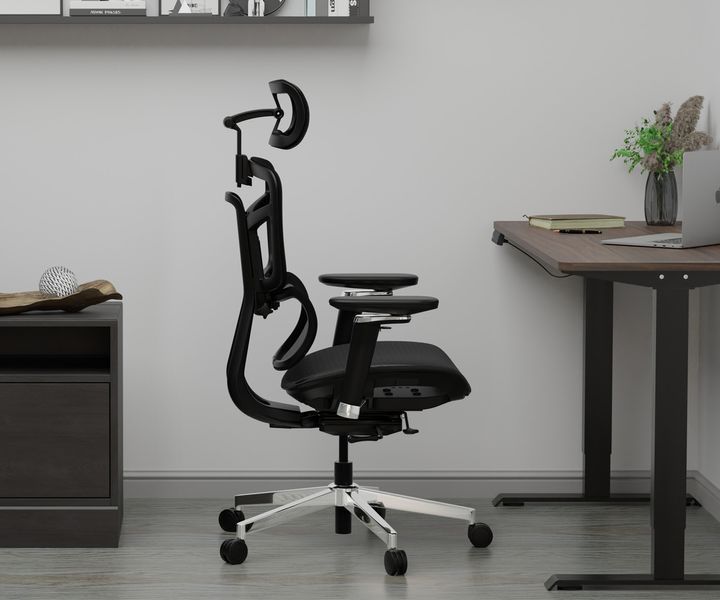 Крісло Mealux S4 Air Black Сітка Чорна 600129 HF-S4 M/B фото