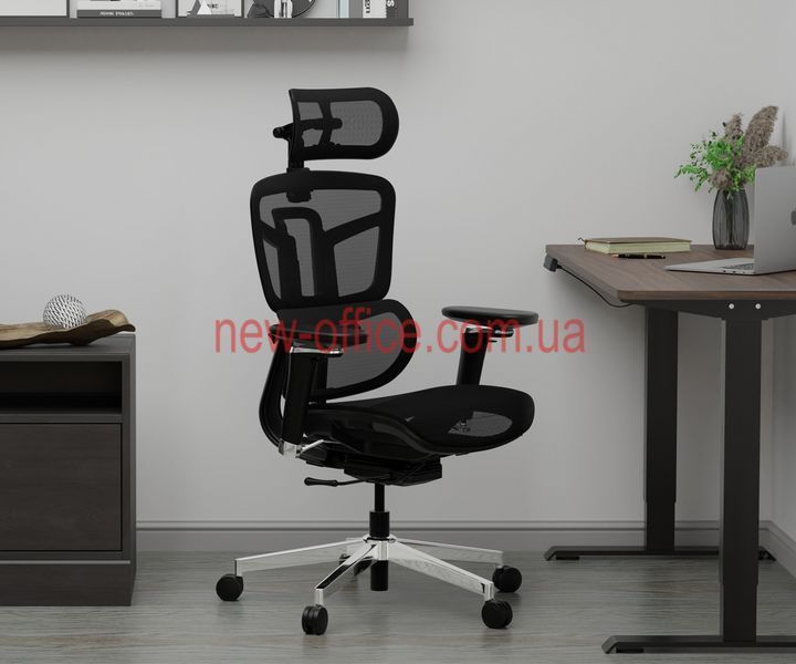 Крісло Mealux S4 Air Black Сітка Чорна 600129 HF-S4 M/B фото