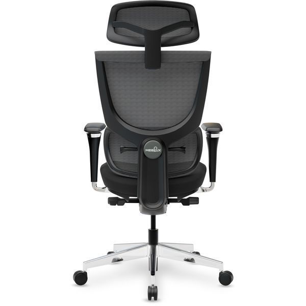 Крісло Mealux S8 Air Fabric Black Сітка-Тканина Чорна 600101 HF-S8P F/B фото