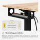 Стіл з електро регулюванням висоти Mealux PowerDesk Energy (1200*600) Mahogany 600202 EVO-201 Energy Mahogany/B фото 14