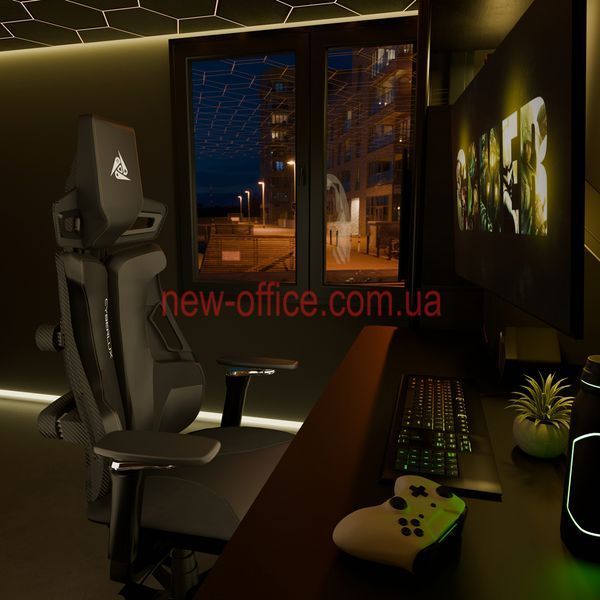 Крісло Cyberlux V10 Black Екошкіра Чорна 600139 GM-V10 PB фото