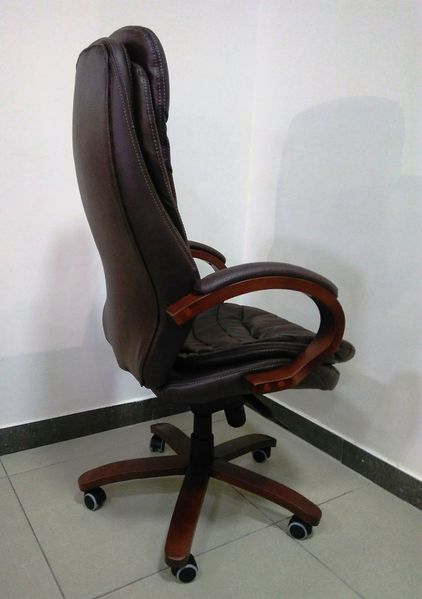 Крісло Валенcія Софт (Valensia Soft) Extra MB Шкіра коричнева 1058 фото