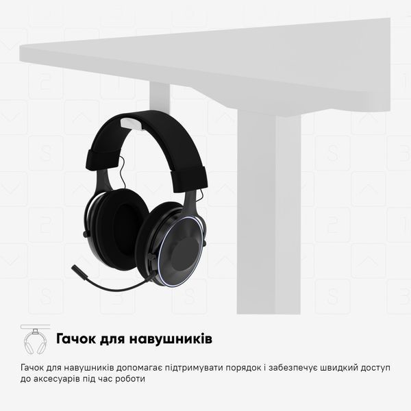 Стіл з електрорегулюванням висоти Mealux PowerDesk EVO-242 Duo (1400*600) White 600203 EVO-242 Duo W/W фото