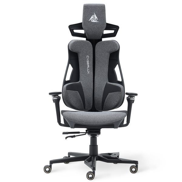 Крісло Cyberlux V10 Fabric Grey Тканина-Екошкіра Сіра 600138 GM-V10 FG фото