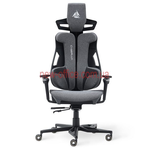 Крісло Cyberlux V10 Fabric Grey Тканина-Екошкіра Сіра 600138 GM-V10 FG фото