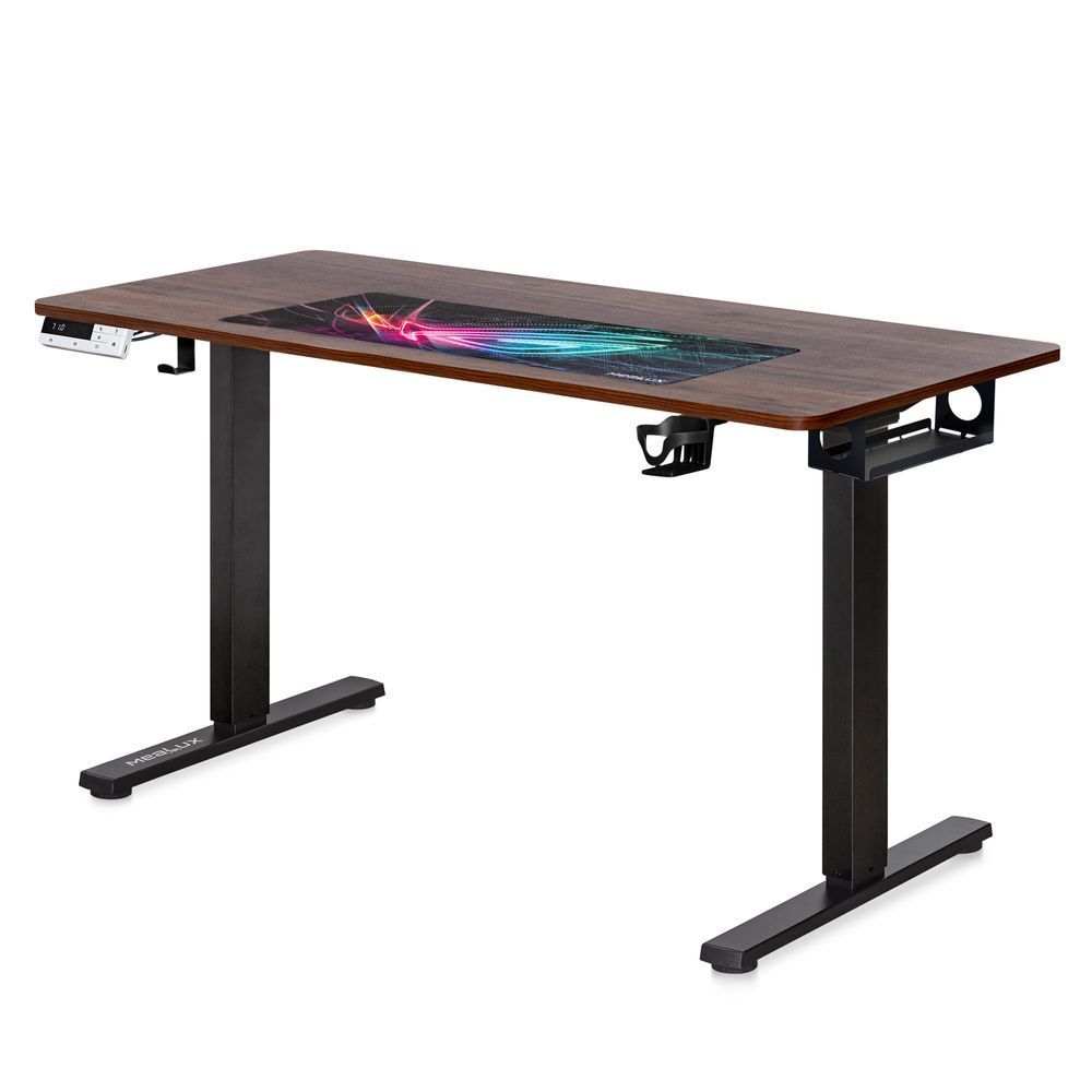 Стіл з електрорегулюванням висоти Mealux PowerDesk EVO-242 Duo (1400*600) Walnut 600203 EVO-242 Duo Walnut/B фото