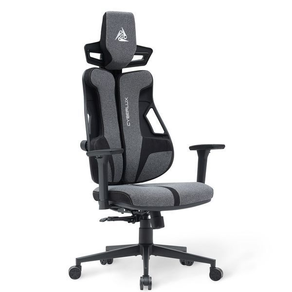Крісло Cyberlux V8 Fabric Grey Тканина Сіра 600135 GM-V8 FG фото