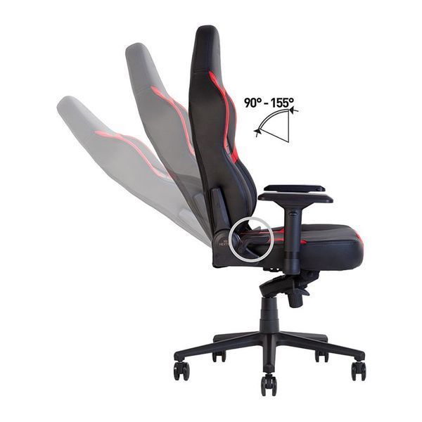 Крісло Hexter (Хекстер) XR Black/Red Екошкіра Чорна-Червона 700100 фото