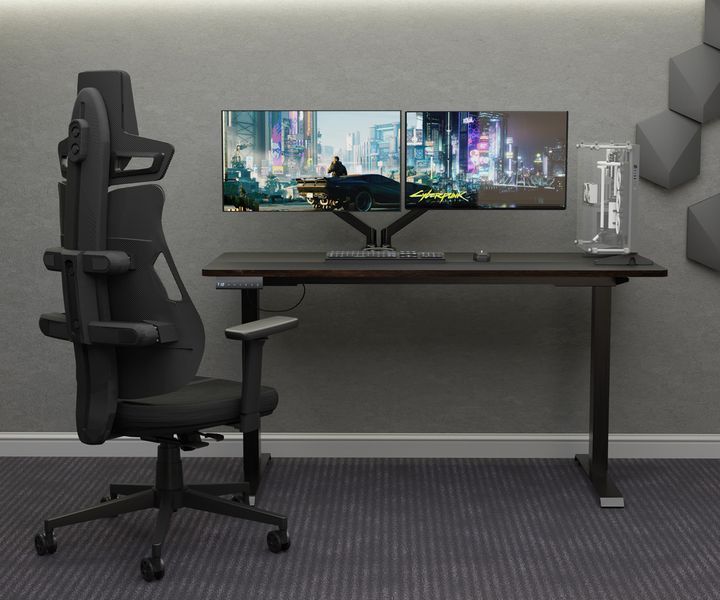 Крісло Cyberlux V8 Fabric Black Тканина Чорна 600134 GM-V8 FB фото