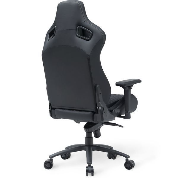 Крісло Cyberlux Apollo Black Тканина-Екошкіра Чорна 600131 GM-404 B фото Крісло Cyberlux Apollo Black Тканина-Екошкіра Чорна 600131 GM-404 B фото