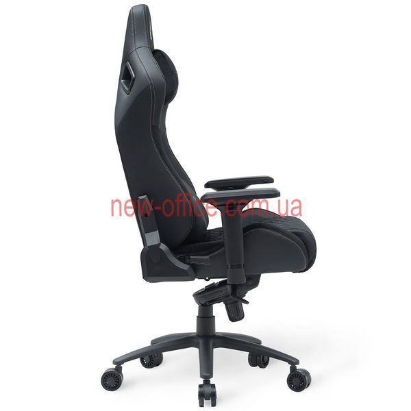 Крісло Cyberlux Apollo Black Тканина-Екошкіра Чорна 600131 GM-404 B фото