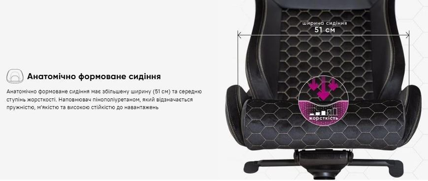 Крісло Cyberlux Apollo Black Тканина-Екошкіра Чорна 600131 GM-404 B фото Крісло Cyberlux Apollo Black Тканина-Екошкіра Чорна 600131 GM-404 B фото