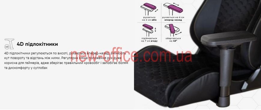 Крісло Cyberlux Apollo Black Тканина-Екошкіра Чорна 600131 GM-404 B фото