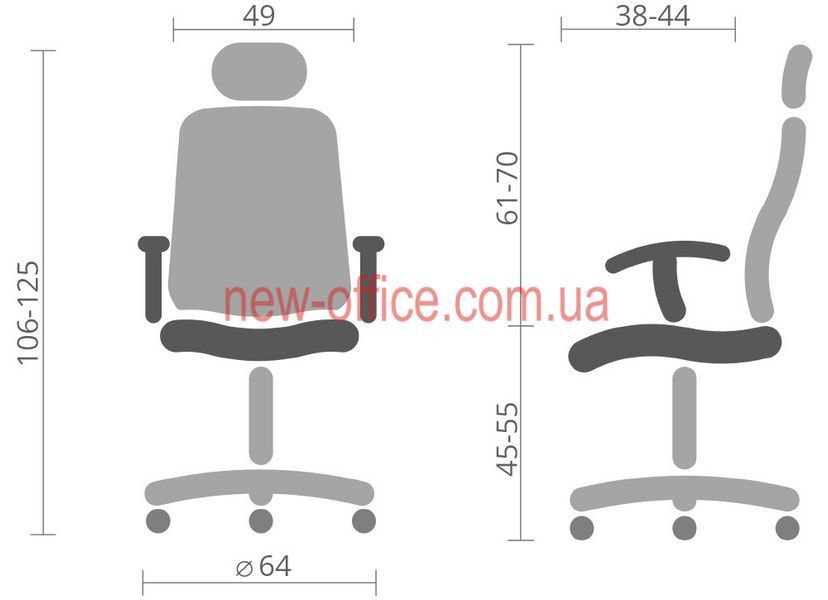 Крісло дитяче Mealux Junior T2 Pink Сітка-Тканина Рожева 600131 HF-T2 F/KP фото