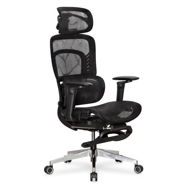 Крісло з масажем Mealux M10 Massage Сітка Чорна 600102 HF-M10 M/BB фото