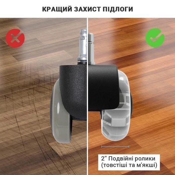 Комплект посилених силіконових роликів SL-5 11/22 Чорні 900100 фото