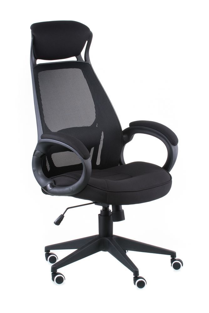 Крісло Briz (Бриз) Black Fabric Сітка-Тканина Чорна 400116 фото
