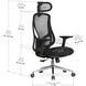 Крісло Mealux Flow Fabric Black (HF-B30 F/B) Сітка-Тканина Чорна 600206 фото 3