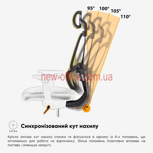 Крісло Mealux Leo Air Plus Green Сітка Зелена 600112 Y-546 KZ фото