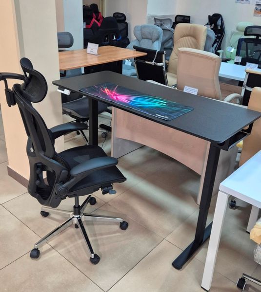 Крісло Mealux S202 Air Black Сітка Чорна 600125 HF-S202 M/B фото