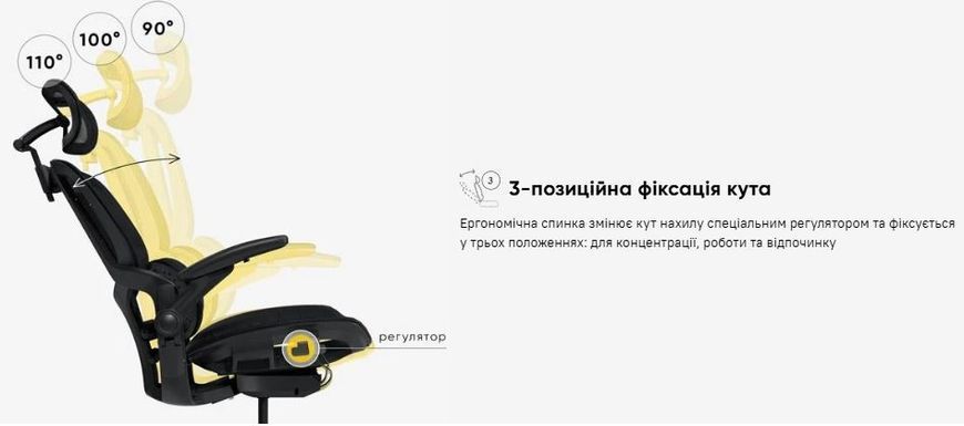 Крісло Mealux S202 Air Black Сітка Чорна 600125 HF-S202 M/B фото