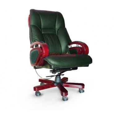 Кресло кожаное Спрингс EXTRA Relax LE зеленый