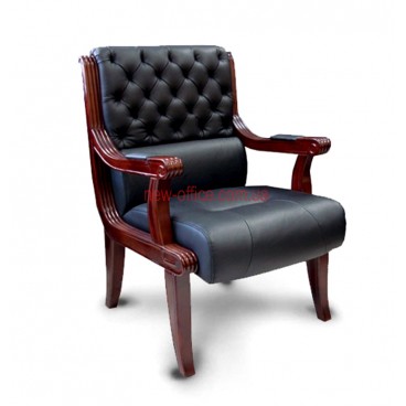 Кресло кожаное Сорренто EX CF DA черное