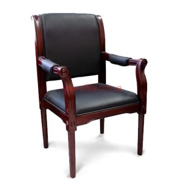 Кресло кожаное Версаль EX CF DA черное