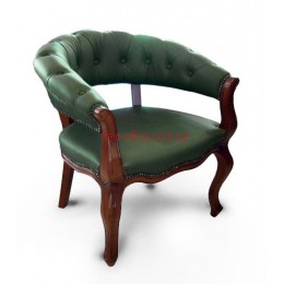 Кресло кожаное Монк EX CF DA зеленое