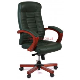 Крісло Атлант (Atlant) EX MB Шкіра зелена