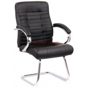 Крісло конференційне Атлант CF (Atlant) Chrome Екошкіра чорна 