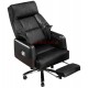 Крісло ВІП Осавул (Osavul) Black, Релакс, Шкіра натуральна чорна