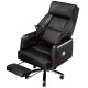 Крісло ВІП Осавул (Osavul) Black, Релакс, Шкіра натуральна чорна