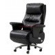 Крісло ВІП Отаман (Otaman) Black, Реклайнер, Шкіра натуральна чорна