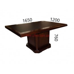 Вставка для столу конференц Класика YFT-166 (1650*1200*Н760) Горіх лісний Шкіра чорна