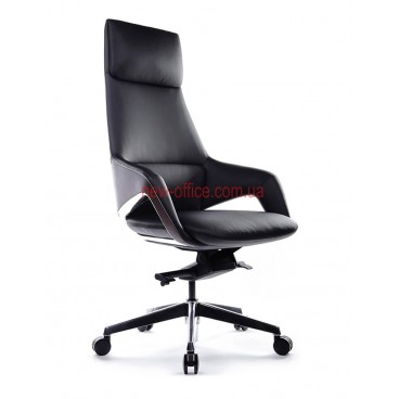 Крісло керівника VIP FK005, Synchro, Шкіра люкс чорна