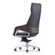 Крісло керівника VIP FK005, Synchro, Шкіра люкс чорна
