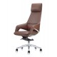 Крісло керівника VIP FK005, Synchro, Шкіра люкс коричнева