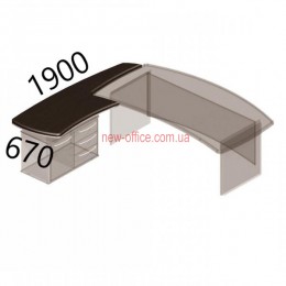 Крило бокове Альянс МДФ 21/108 (670*1900*Н760)