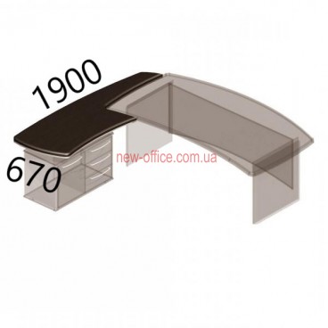 Крило бокове Альянс МДФ 21/108 (670*1900*Н760)