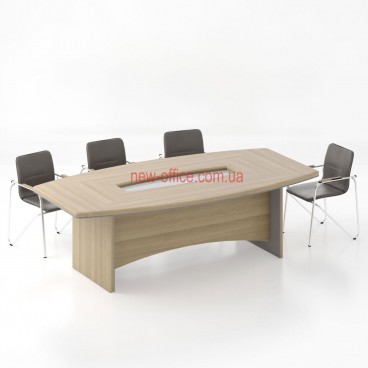 Конференц стіл зі склом Альянс МДФ 21/117 (2500*1300*Н760)