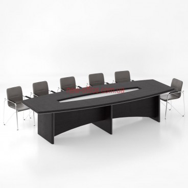 Конференц стіл зі склом Альянс МДФ 21/119 (3500*1350*Н760)