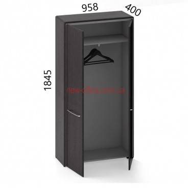 Гардероб Альянс МДФ 21/127 (958*400*Н1845) з обрамленням