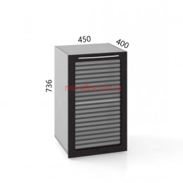 Пенал зі склом низький Альянс МДФ 21/129 (450*400*Н736)